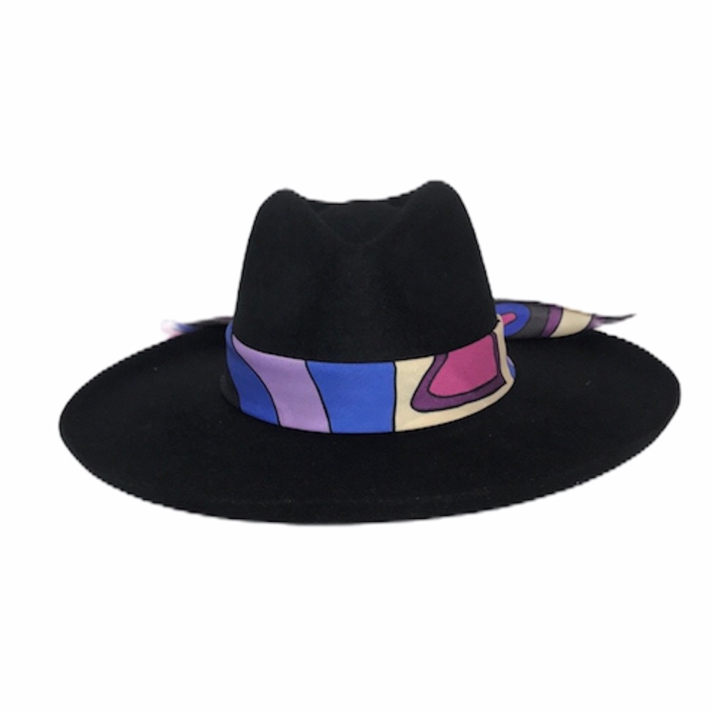 Lack of Color Melodic Fedora Black Wide Brimmed - Picture 5 of 7